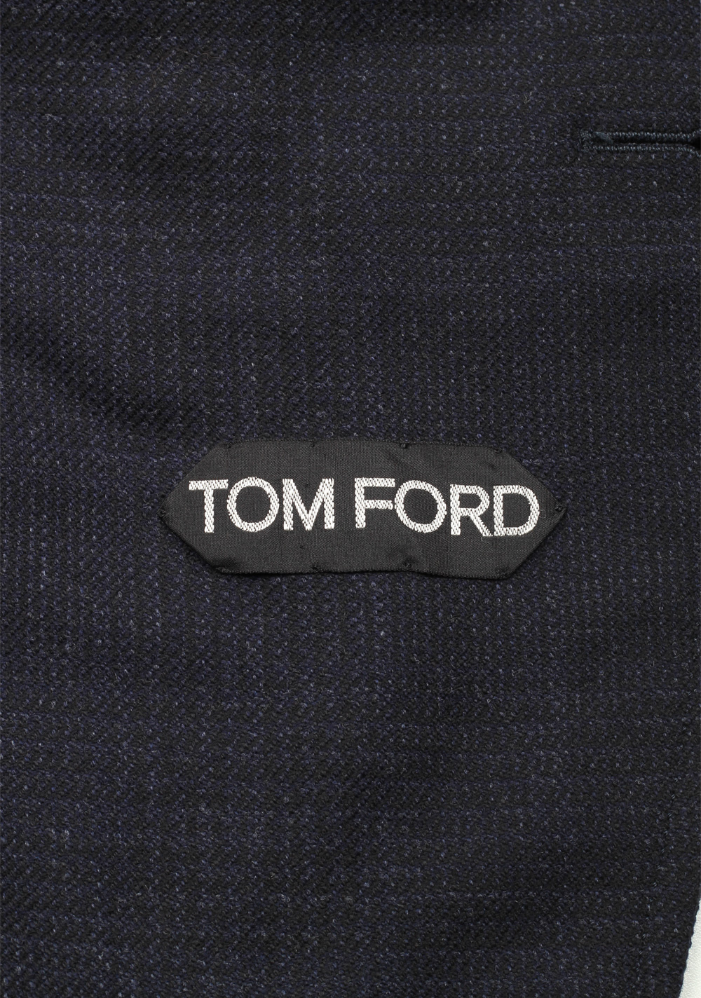 TOM FORD Shelton Checked Blue Sport Coat Size 46 / 36R In Wool Cashmere | Costume Limité