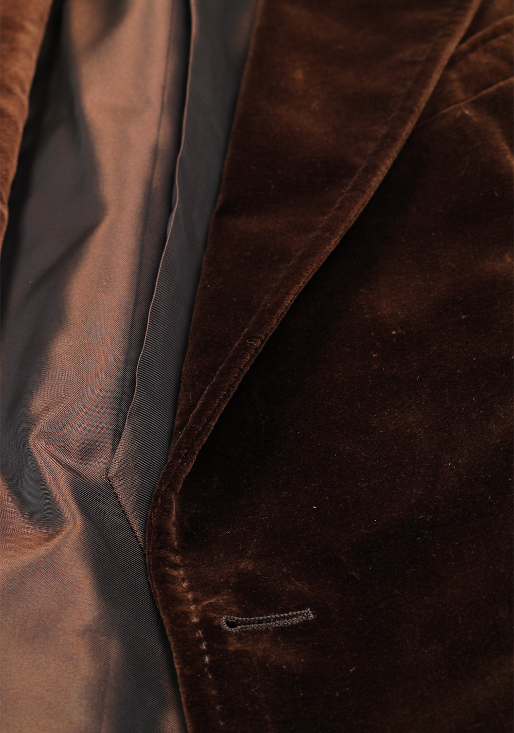 TOM FORD Shelton Brown Velvet Sport Coat Size 46 / 36R In Cotton | Costume Limité