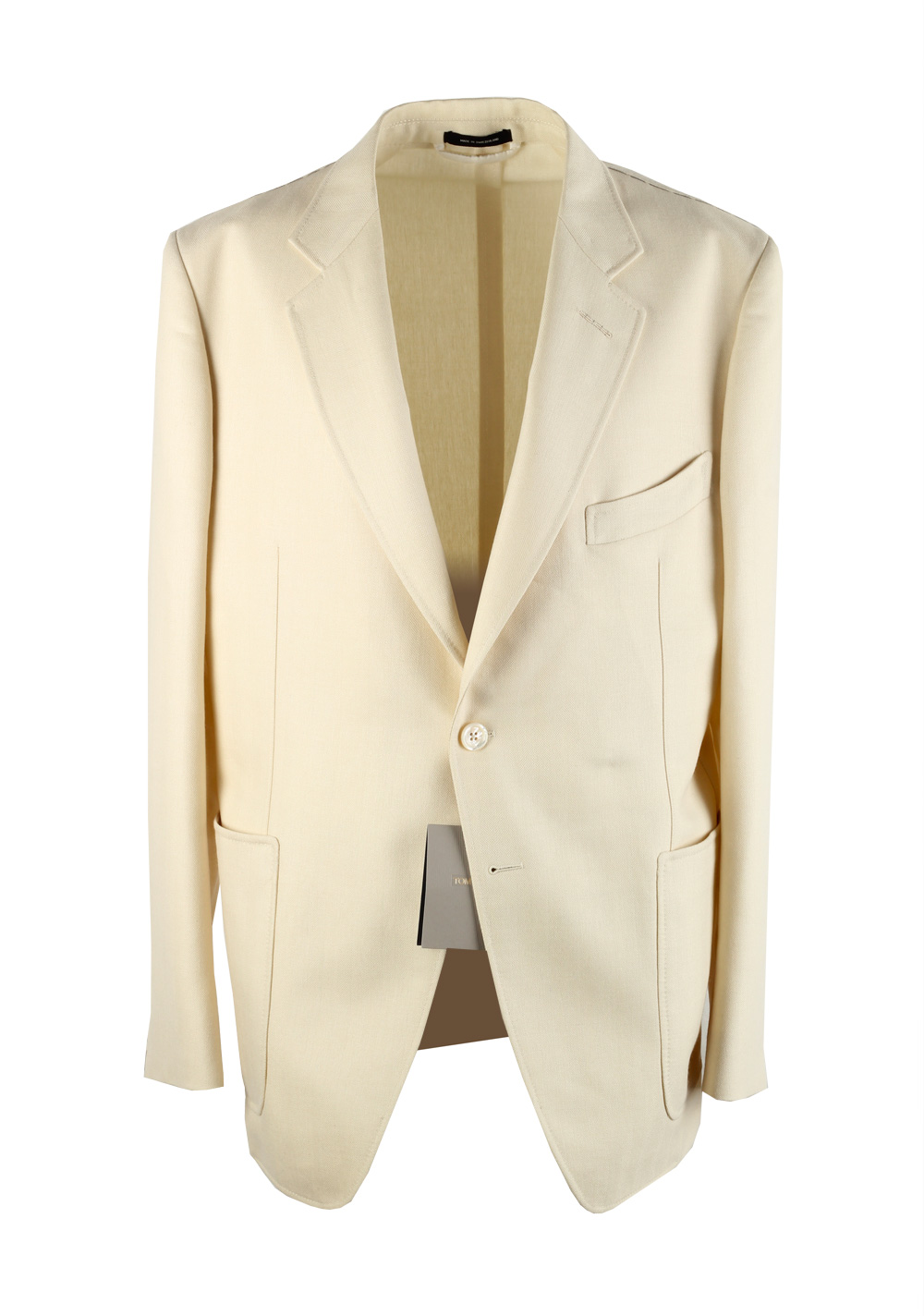 TOM FORD Shelton Off White Sport Coat Size 54 / 44R U.S. Mohair Silk Wool | Costume Limité