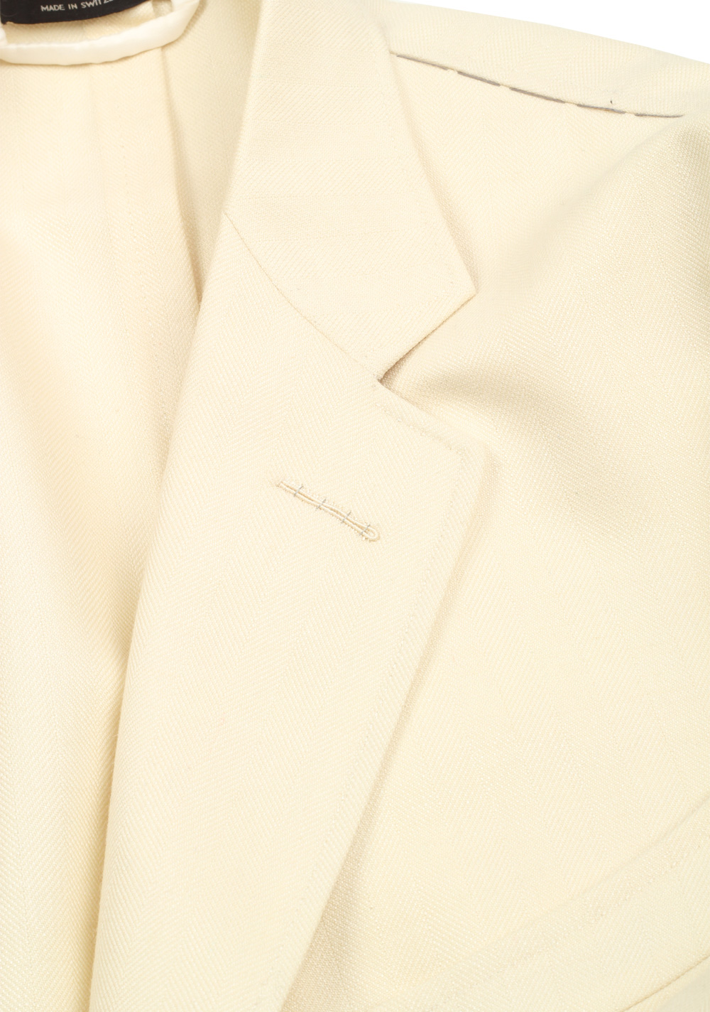 TOM FORD Shelton Off White Sport Coat Size 54 / 44R U.S. Mohair Silk Wool | Costume Limité