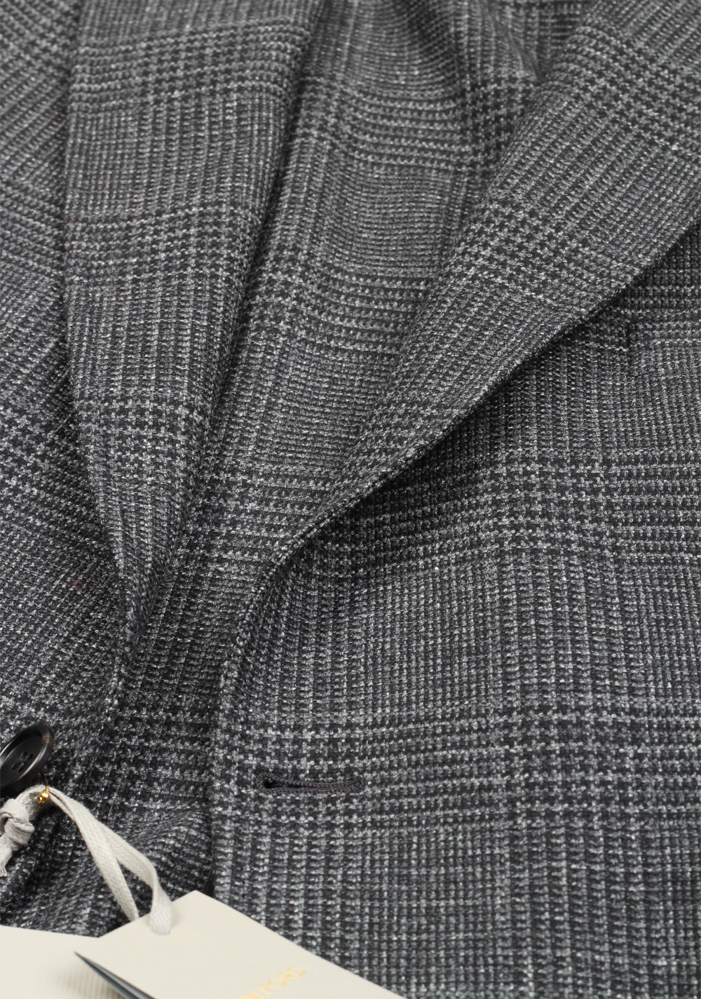 TOM FORD Shelton Checked Gray Sport Coat Size 54 / 44R U.S. | Costume Limité