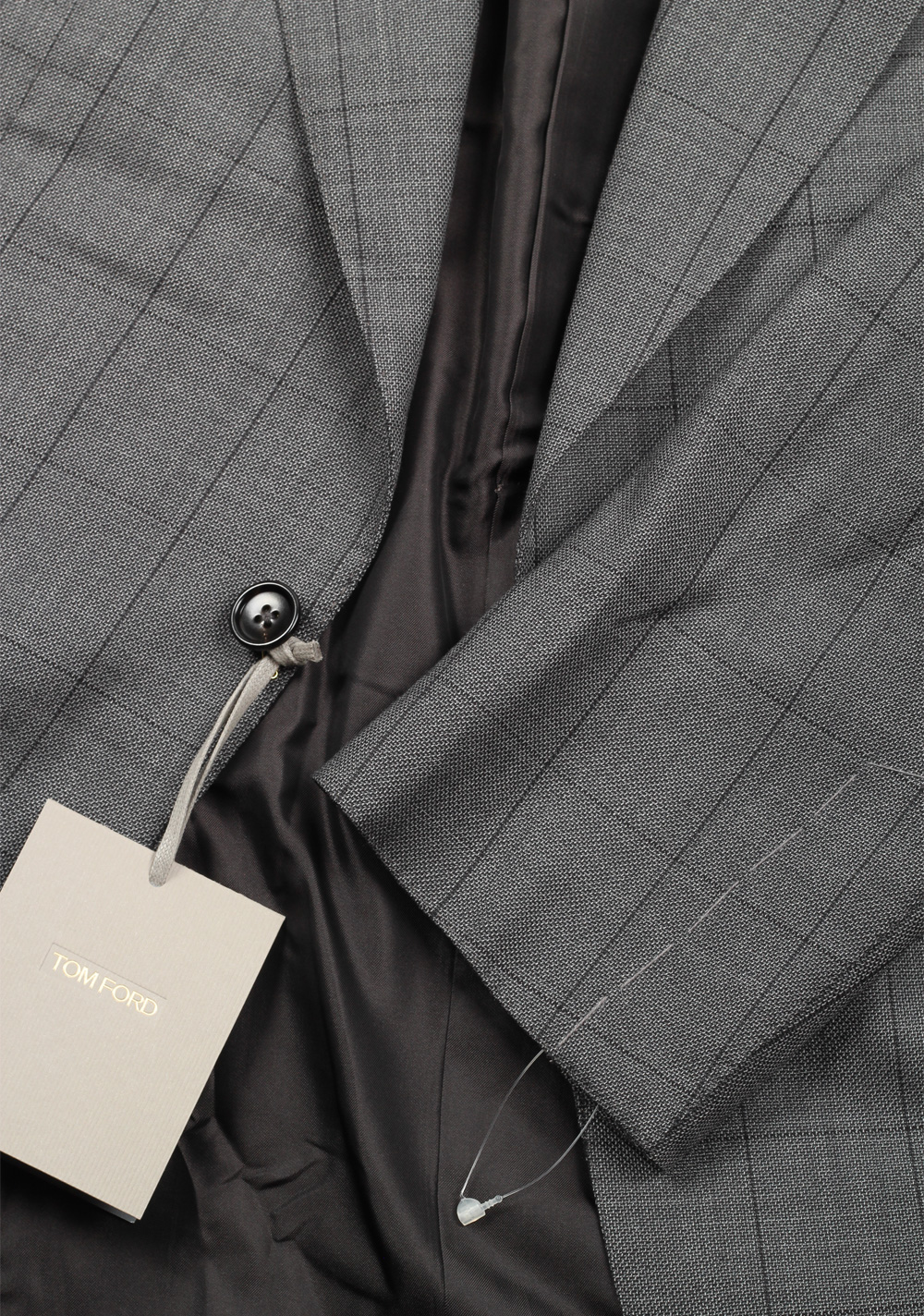 TOM FORD Windsor Checked Gray Suit | Costume Limité