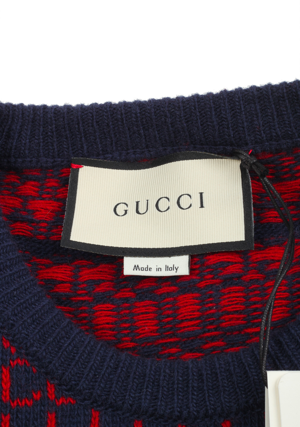 Gucci Blue Crew Neck Gucci Loves Laura Sweater Shirt Size XL / 40R U.S. | Costume Limité