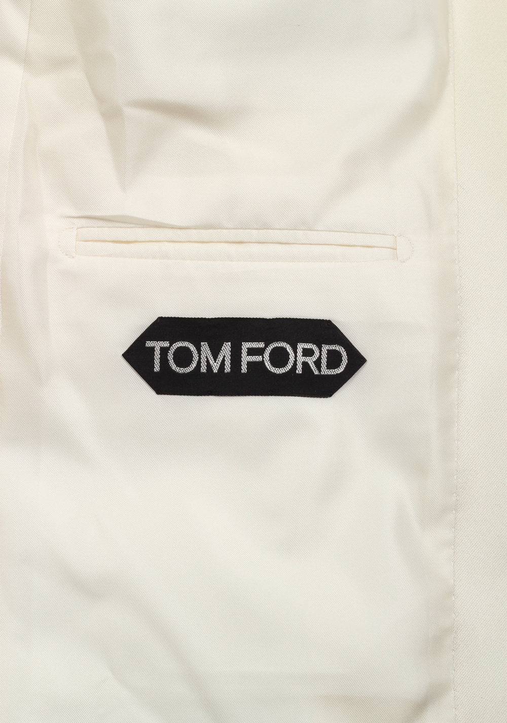 TOM FORD Windsor Ivory Signature Tuxedo Dinner Jacket Size 50 / 40R U.S. Fit A | Costume Limité