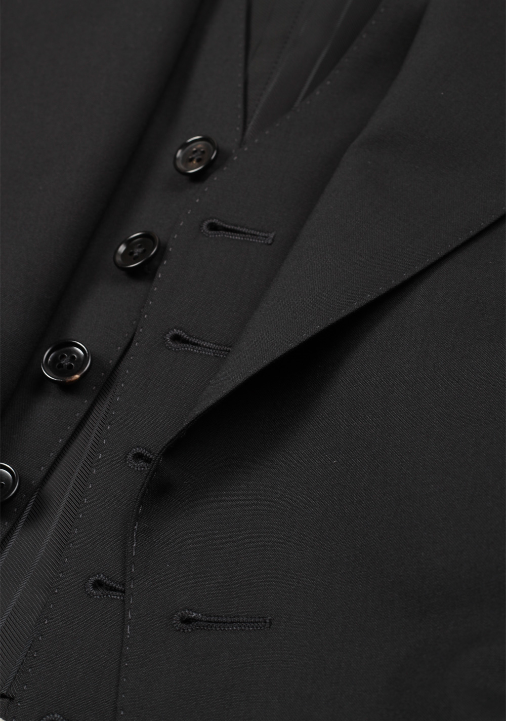 TOM FORD Windsor Signature Solid Black 3 Piece Suit | Costume Limité