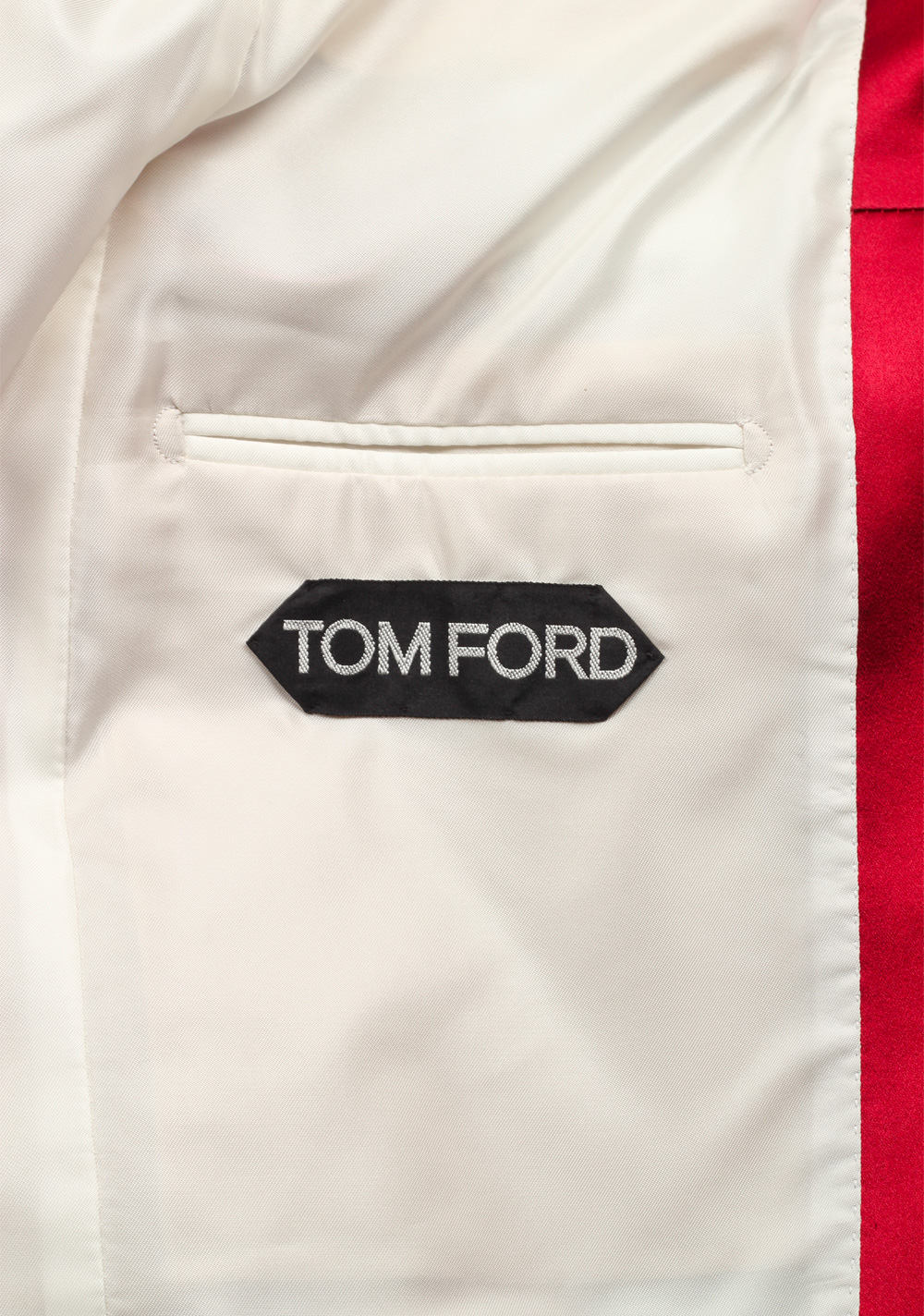 TOM FORD Shelton Shawl Collar Velvet Red Sport Coat Tuxedo Dinner Jacket Size Size 48 / 38R U.S. | Costume Limité