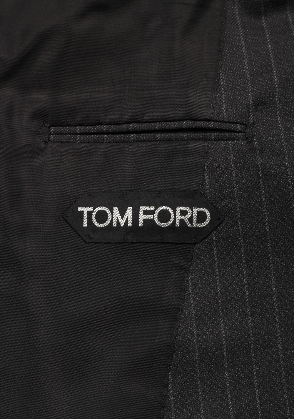TOM FORD Atticus Gray Striped Suit Size 46 / 36R U.S. | Costume Limité