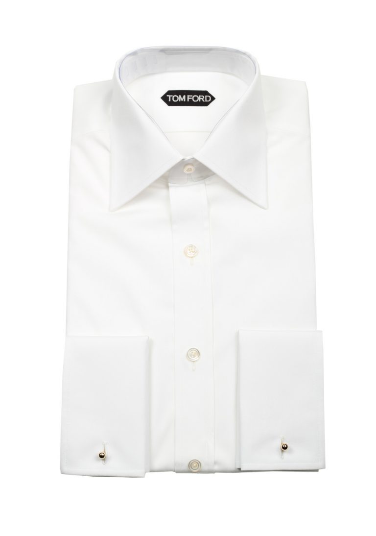 TOM FORD Solid White Signature Shirt With French Cuffs - thumbnail | Costume Limité