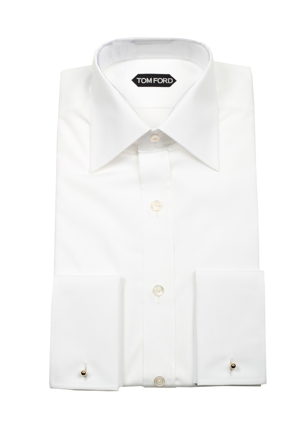 TOM FORD Solid White Signature Shirt With French Cuffs | Costume Limité