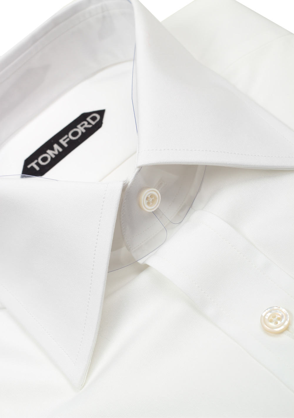 TOM FORD Solid White Signature Shirt With French Cuffs | Costume Limité