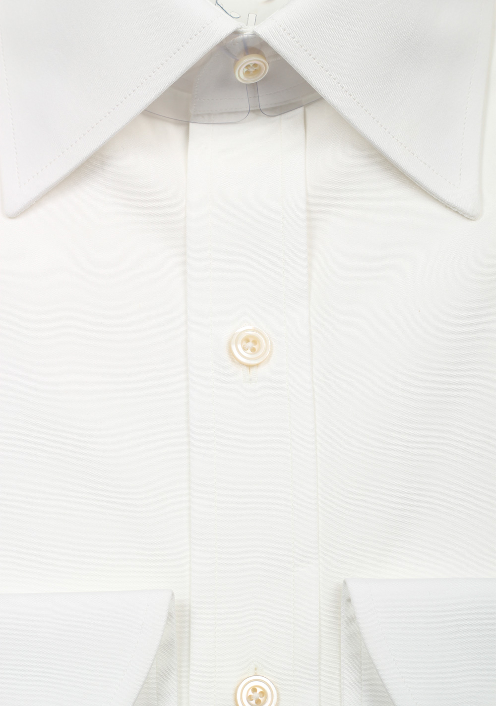 TOM FORD Solid White Signature Shirt Slim Fit | Costume Limité