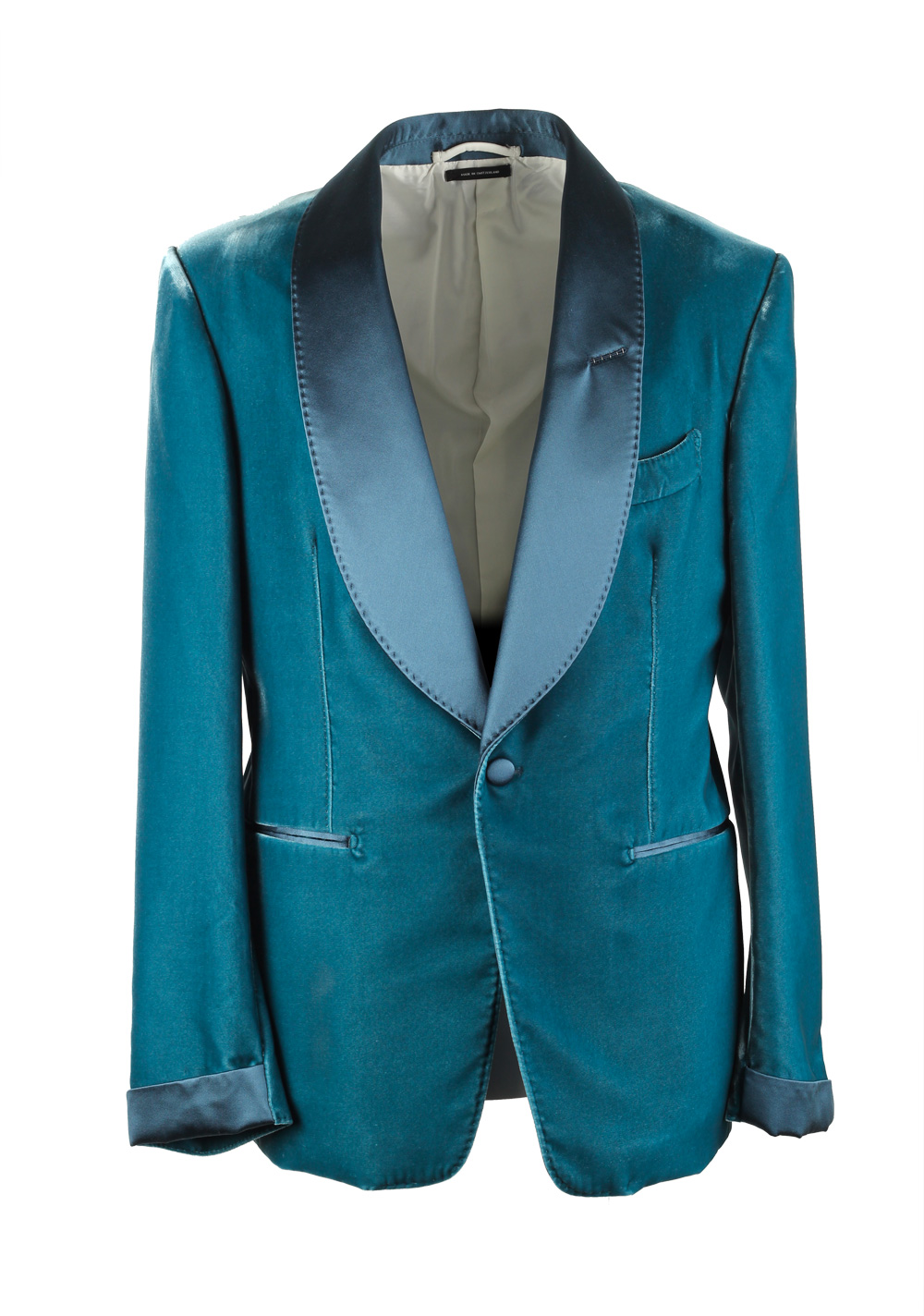 TOM FORD Shelton Velvet Teal Sport Coat Tuxedo Dinner Jacket Size 48C ...
