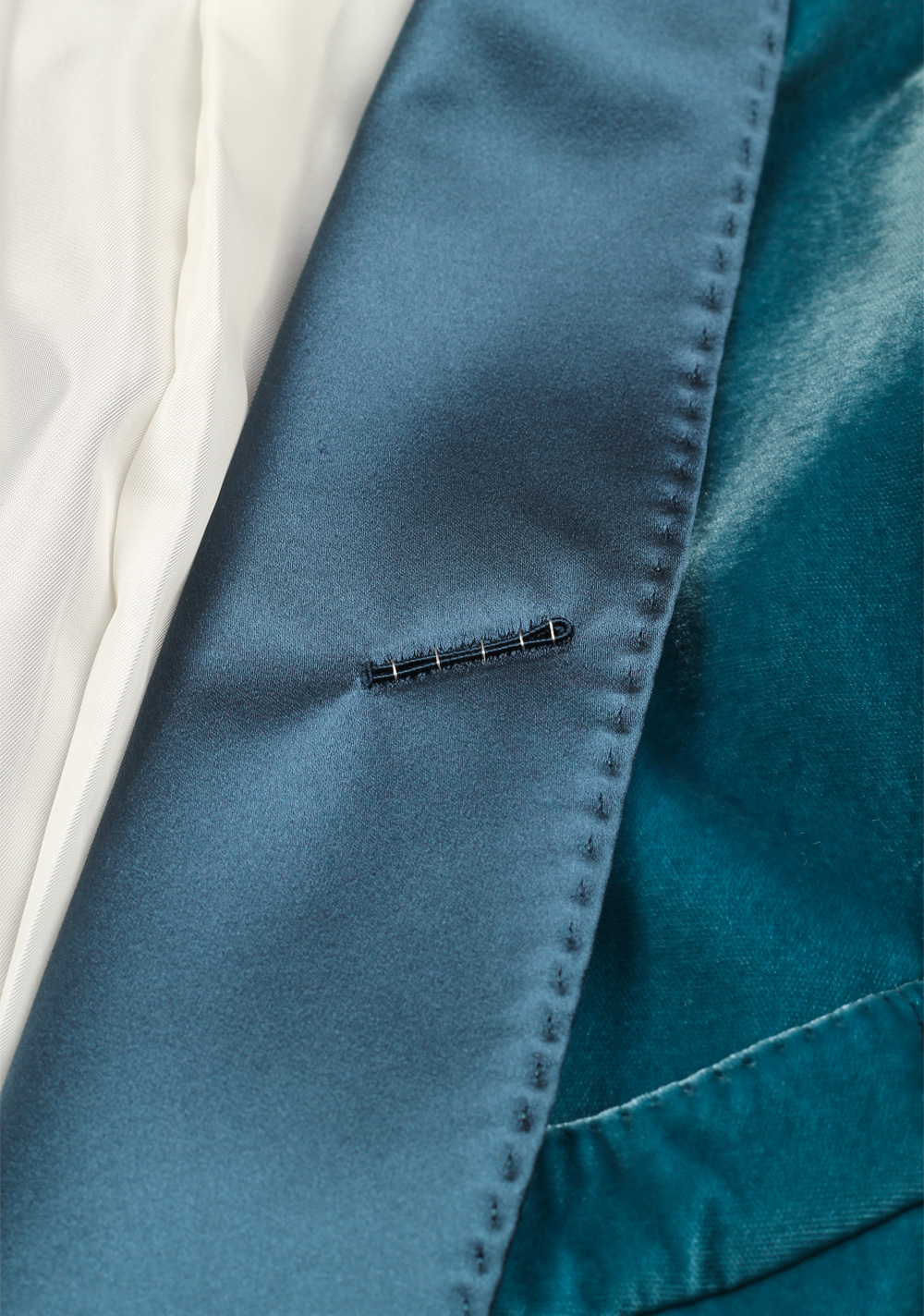TOM FORD Shelton Velvet Teal  Sport Coat Tuxedo Dinner Jacket Size 48C / 38S U.S. | Costume Limité