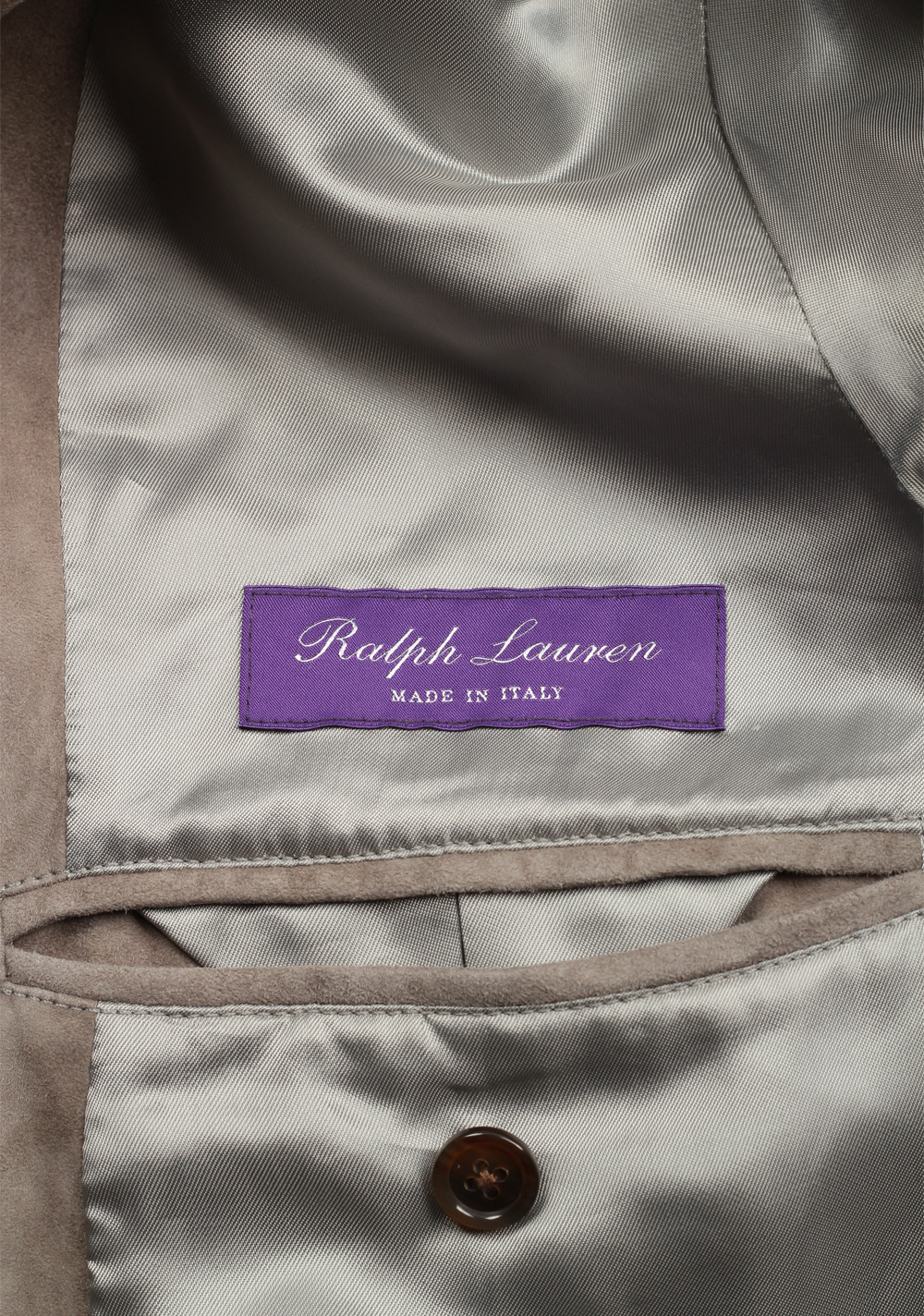 Ralph Lauren Purple Label Taupe Suede Sport Coat Size 52 / 42R U.S. | Costume Limité