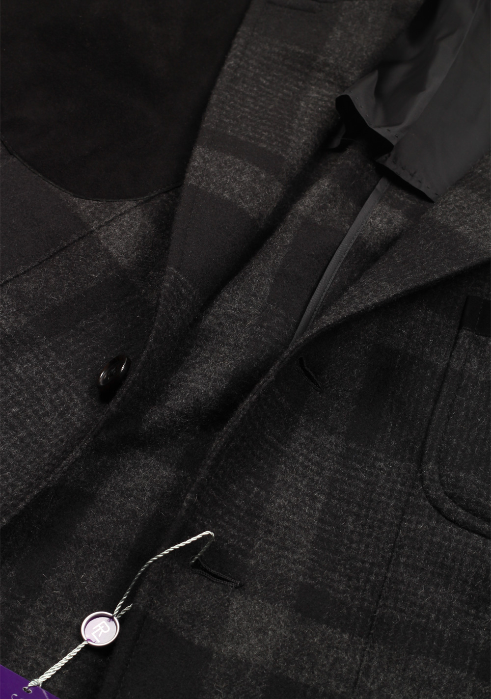 Ralph Lauren Purple Label Hunting Gray Black Sport Coat Size 50 / 40R U.S. | Costume Limité