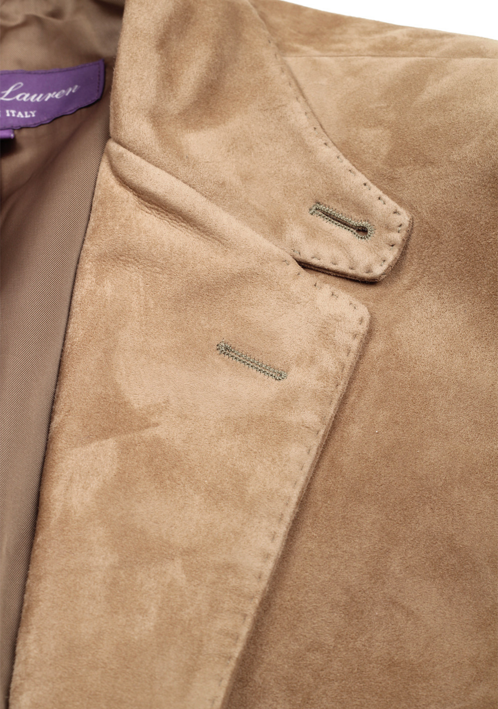 Ralph Lauren Purple Label Beige Suede Sport Coat | Costume Limité