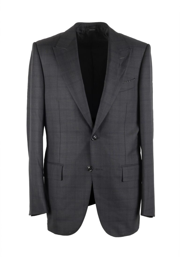 Ermenegildo Zegna Premium Couture Gray Checked Suit - thumbnail | Costume Limité