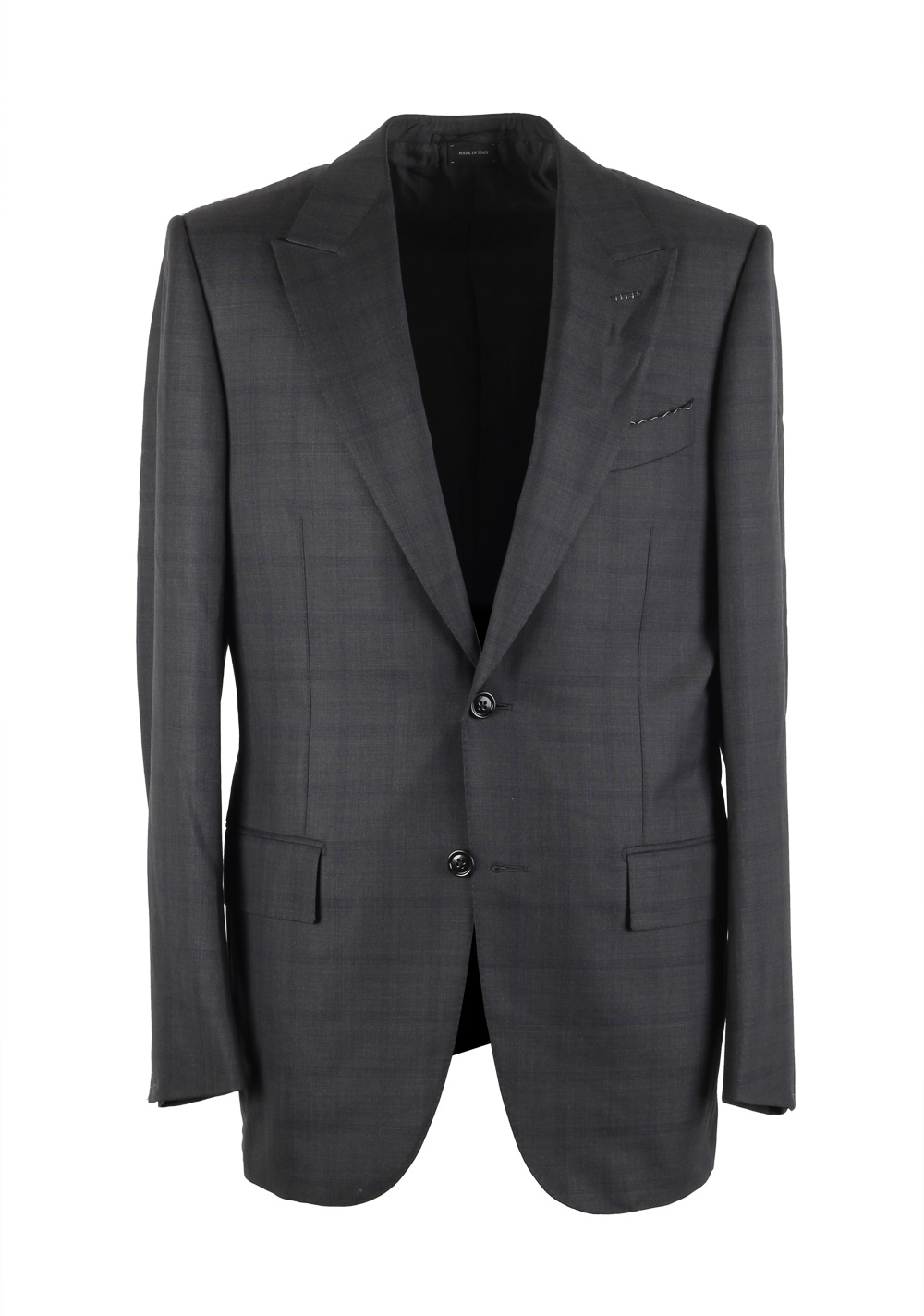 Ermenegildo Zegna Premium Couture Gray Checked Suit | Costume Limité