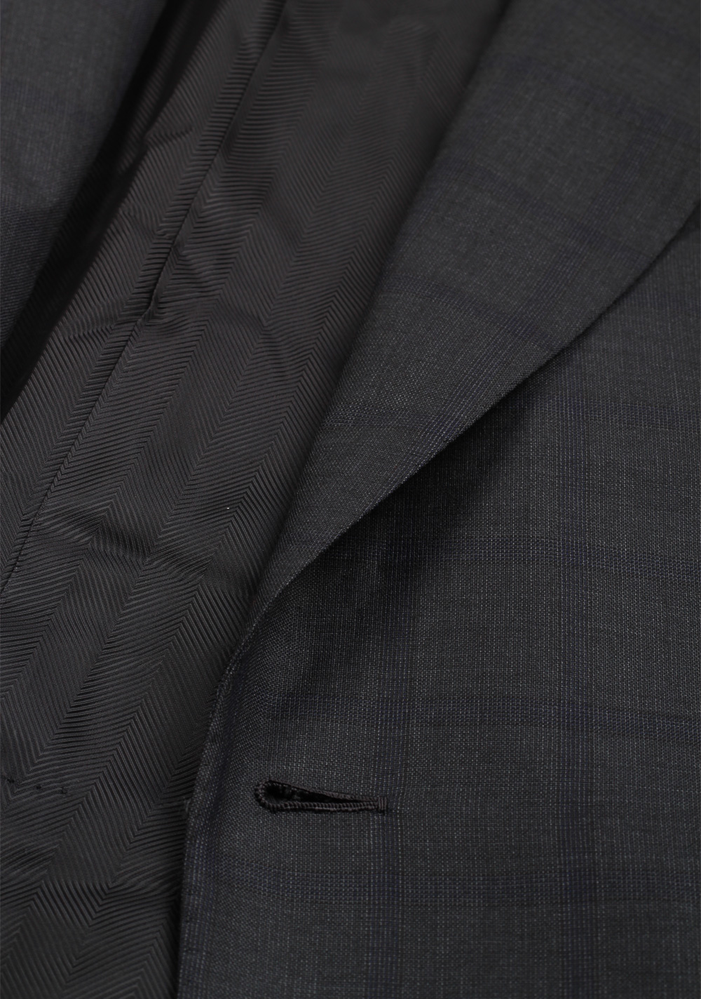 Ermenegildo Zegna Premium Couture Gray Checked Suit | Costume Limité