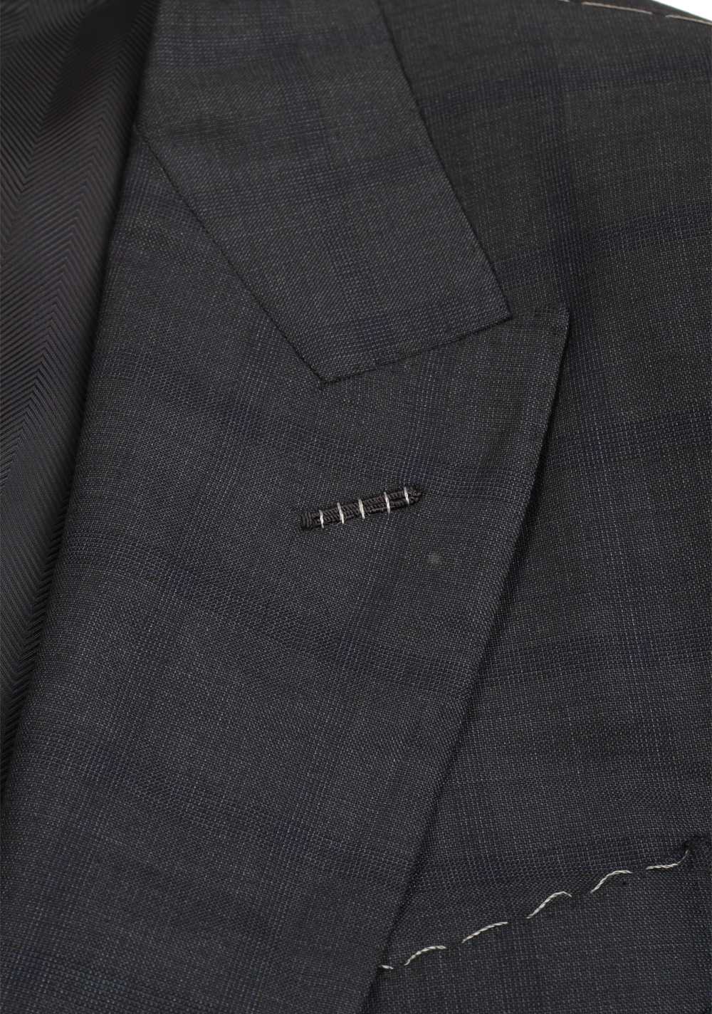 Ermenegildo Zegna Premium Couture Gray Checked Suit | Costume Limité