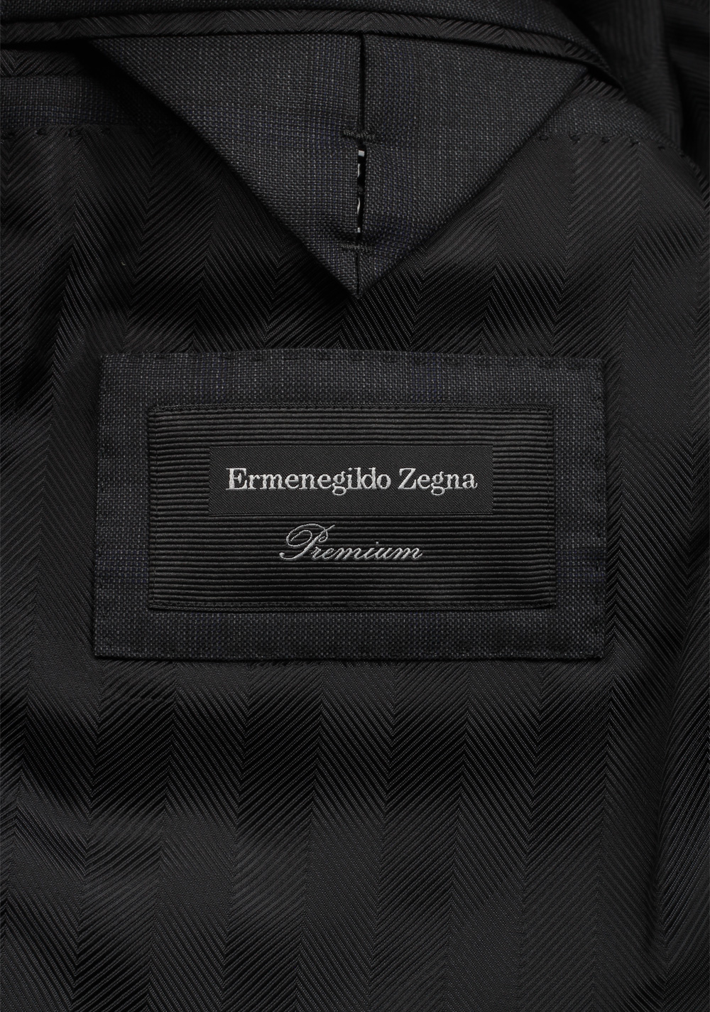 Ermenegildo Zegna Premium Couture Gray Checked Suit | Costume Limité