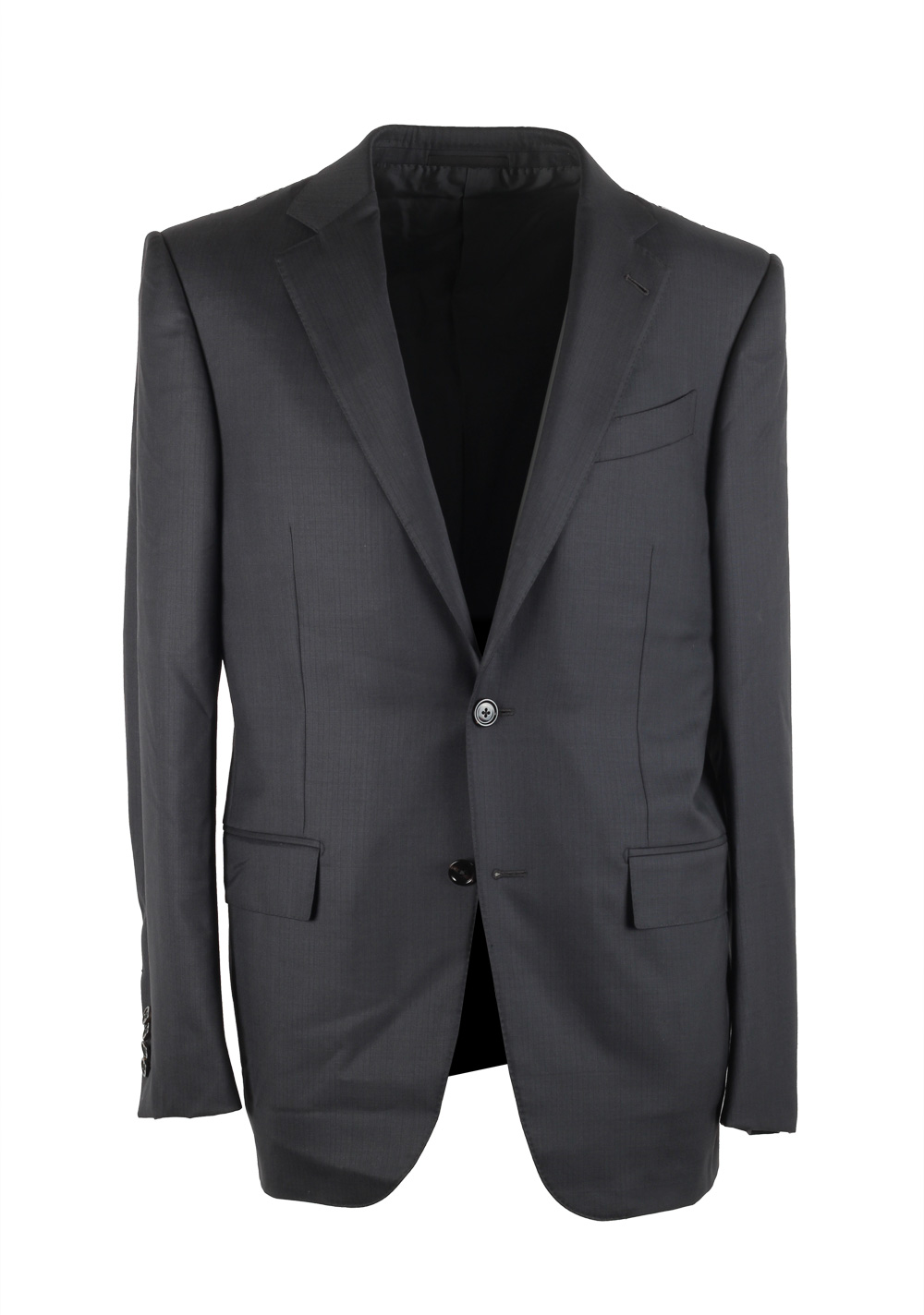 Ermenegildo Zegna Mila Gray 15 Milmil 15 Striped Suit Size 48 / 38R U.S. | Costume Limité