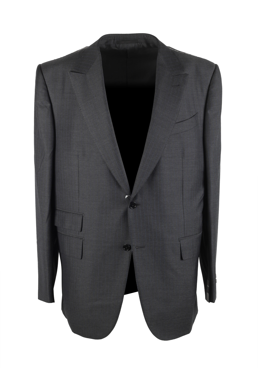 Ermenegildo Zegna Manhattan Gray Striped Suit Size 58 / 48R U.S ...