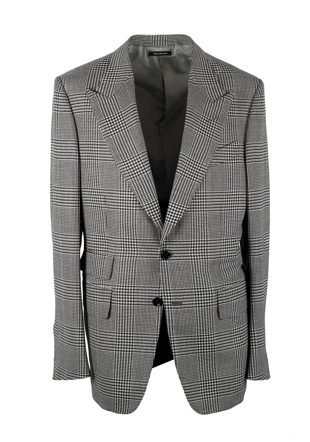 TOM FORD Shelton Black White Checked Suit | Costume Limité
