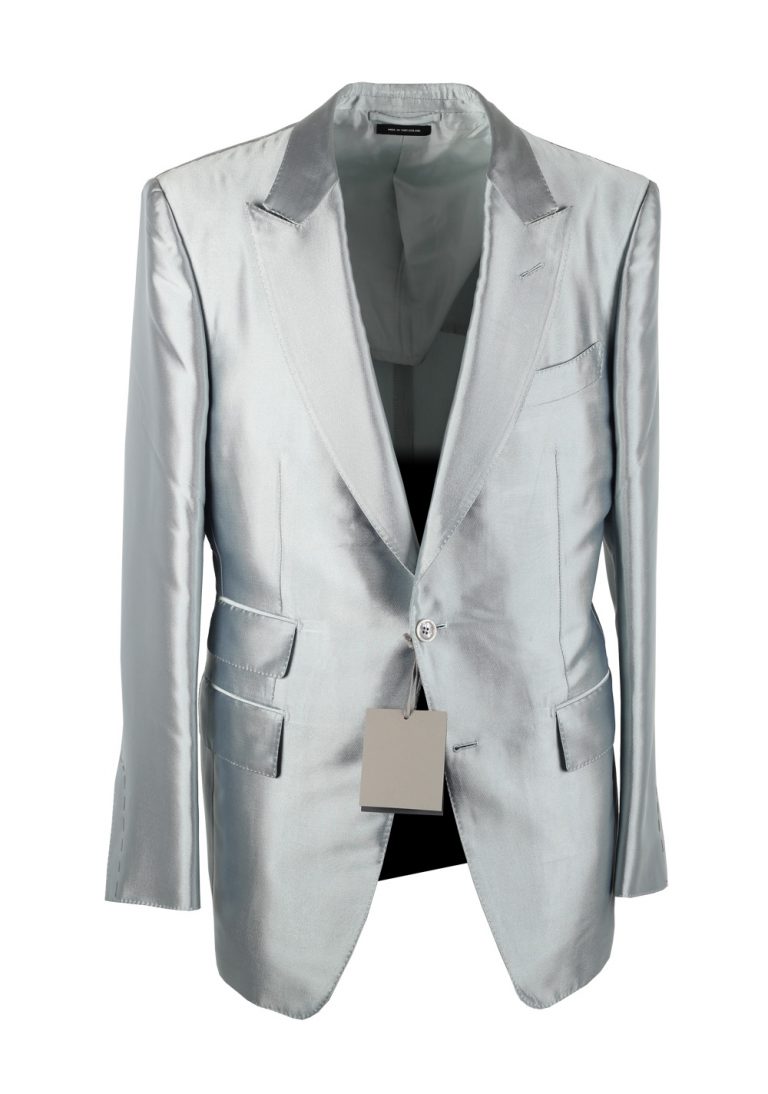 TOM FORD Fall Atticus Silver Silk Suit - thumbnail | Costume Limité