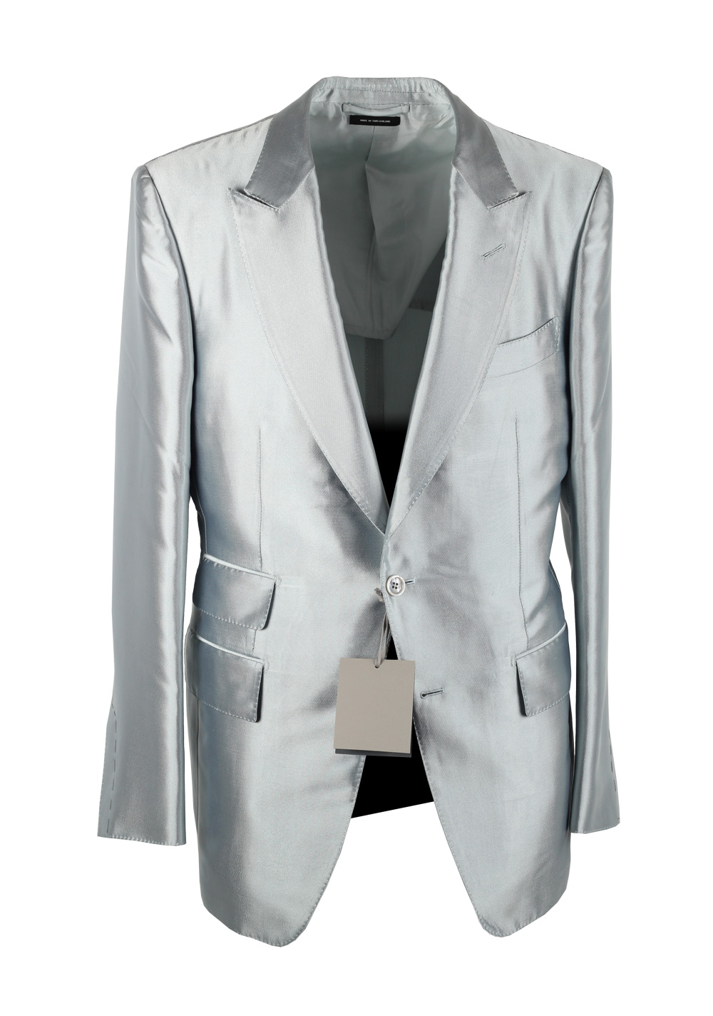 TOM FORD Fall Atticus Silver Silk Suit | Costume Limité