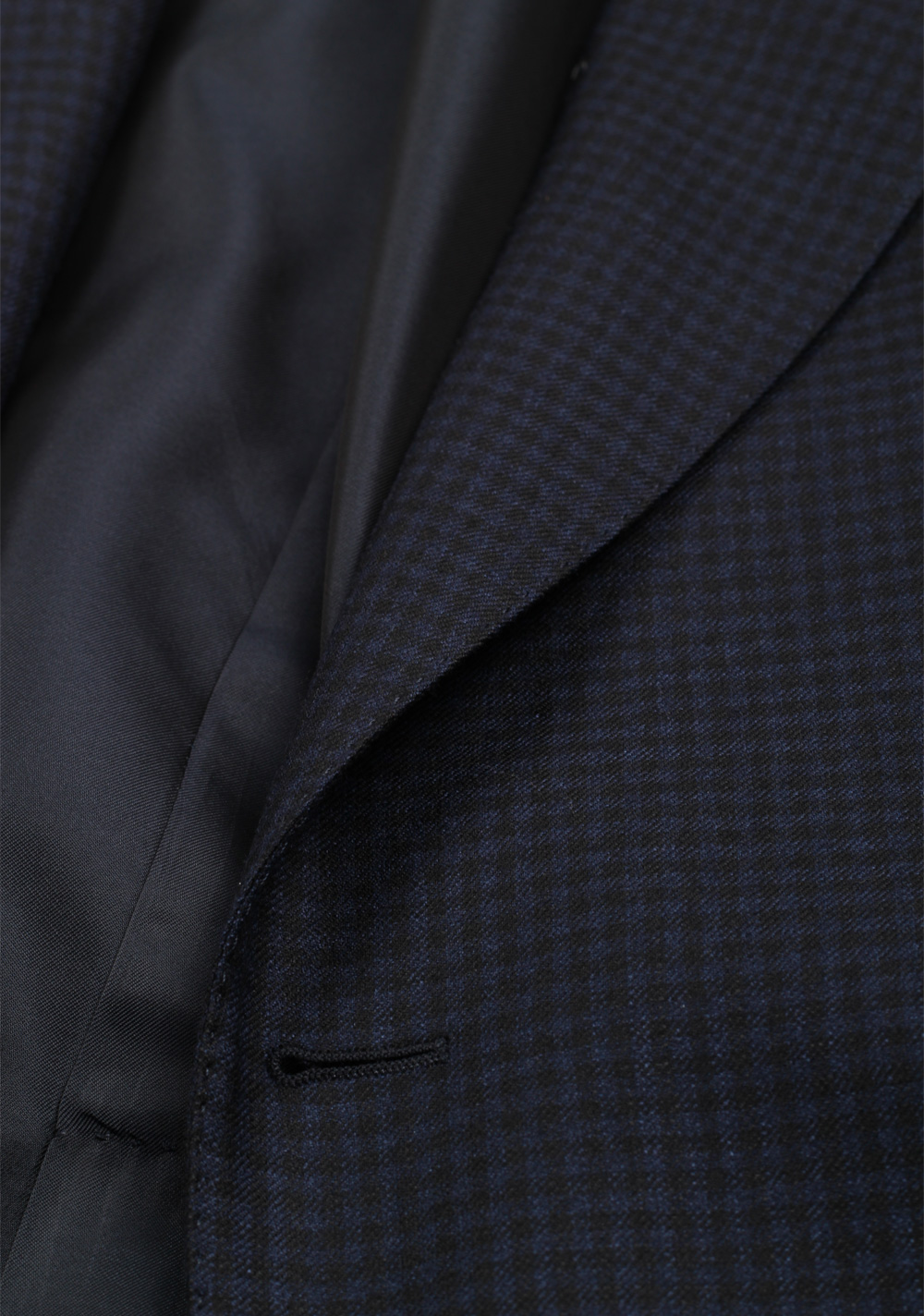 TOM FORD Shelton Checked Blue Suit Size 54 / 44R U.S. In Wool Silk | Costume Limité