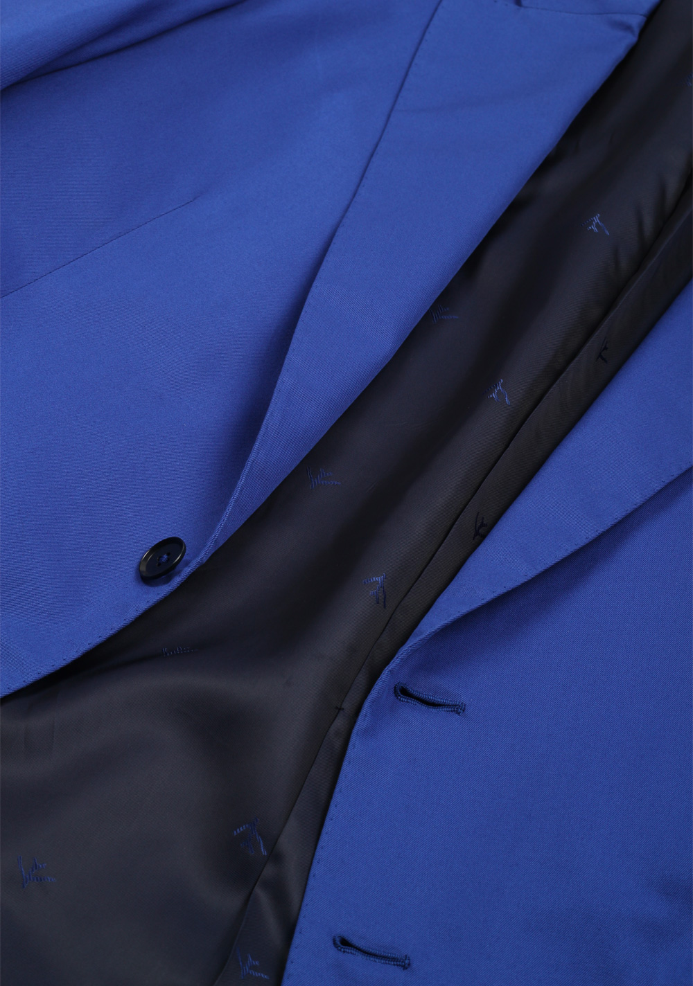 Isaia Napoli Solid Blue Suit Base Amalfi | Costume Limité