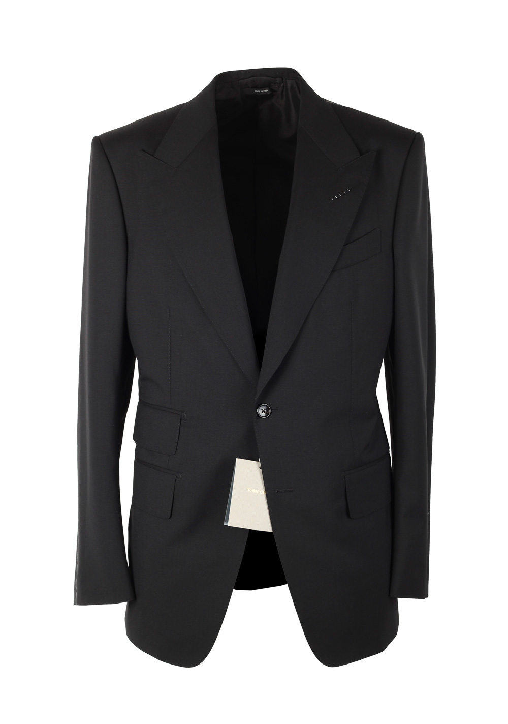 TOM FORD Windsor Signature Solid Black Suit | Costume Limité