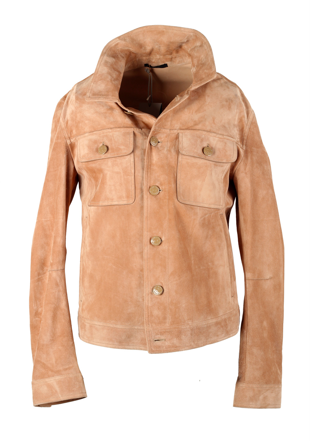 TOM FORD Beige Cashmere Suede Western Jacket Size 48 / 38R U.S. Outerwear | Costume Limité