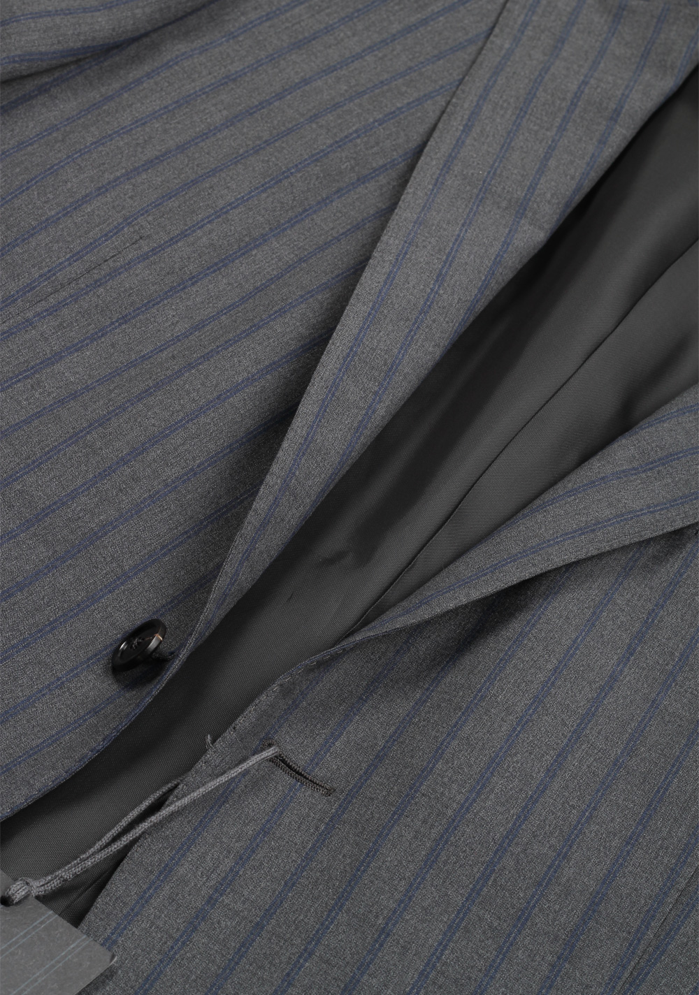 Ermenegildo Zegna Mila Gray Striped Suit Size 50 / 40R U.S.