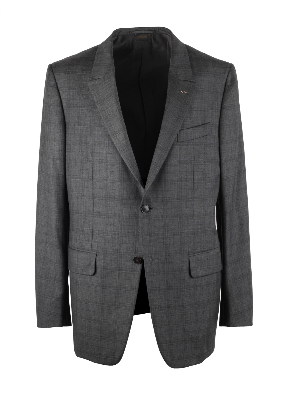 Ermenegildo Zegna Couture Checked Gray Sport Coat Size 52 / 42R U.S. | Costume Limité