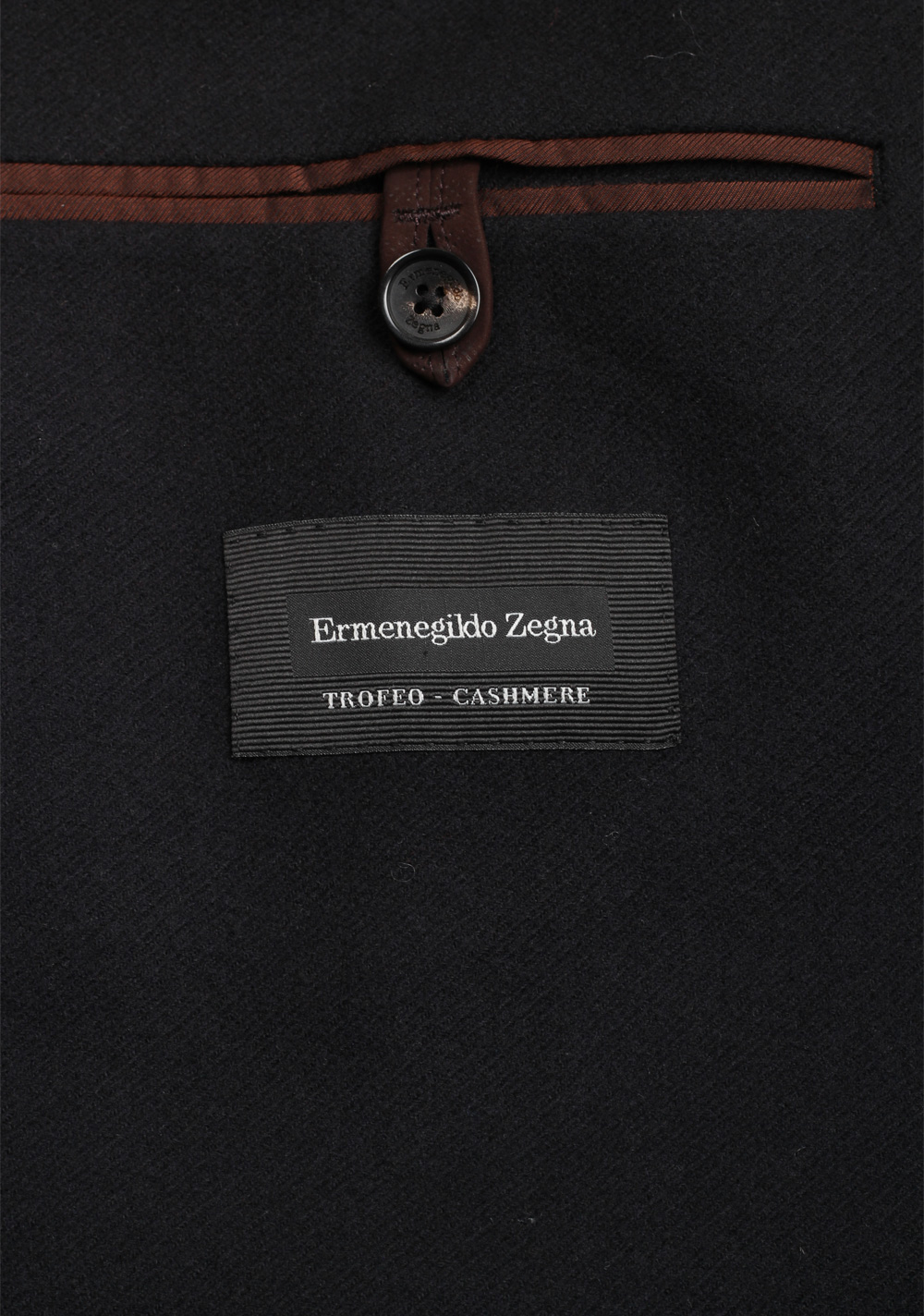 Ermenegildo Zegna Trofeo Cashmere Black Sport Coat Size 56 / 46R U.S. | Costume Limité