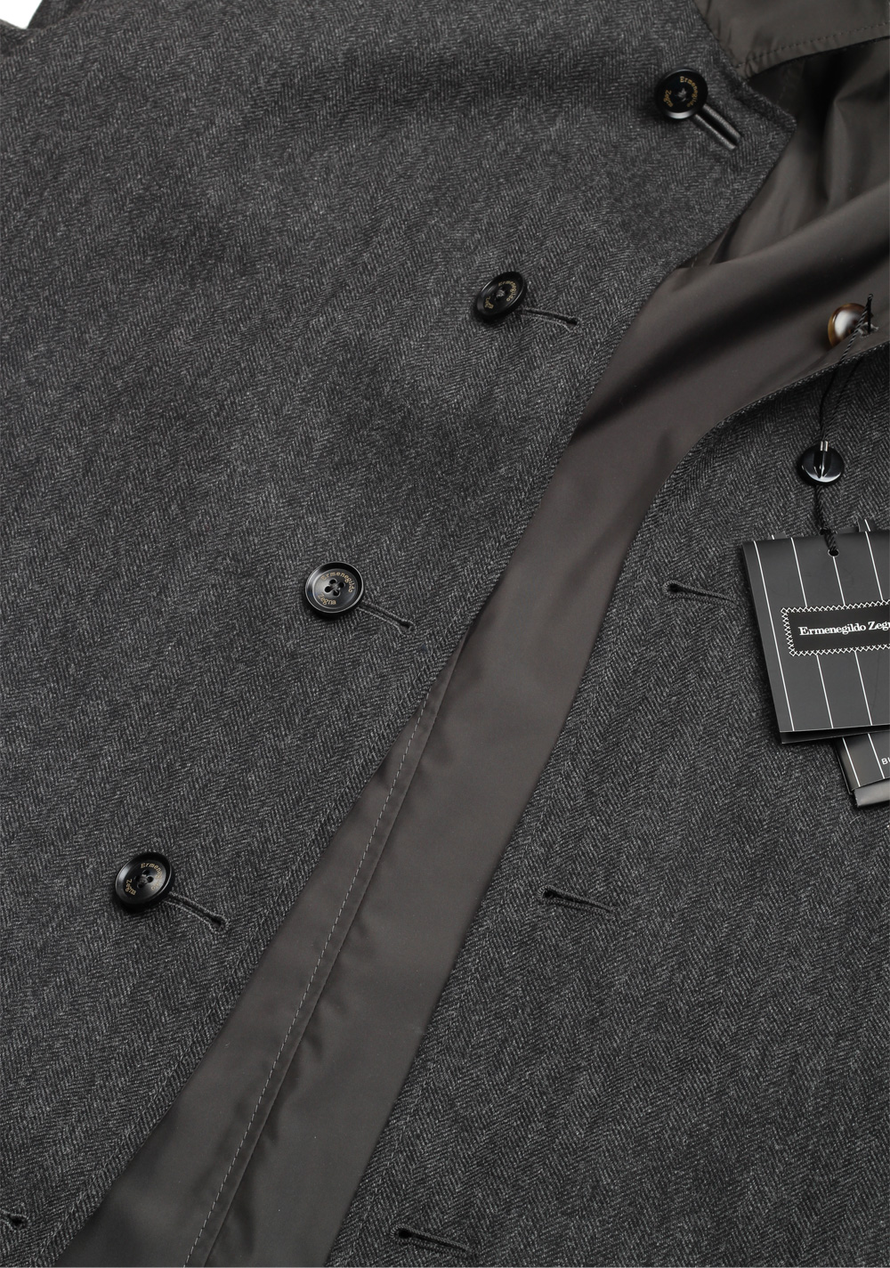 Ermenegildo Zegna Gray Reversible Coat Size 50 / 40R U.S. | Costume Limité