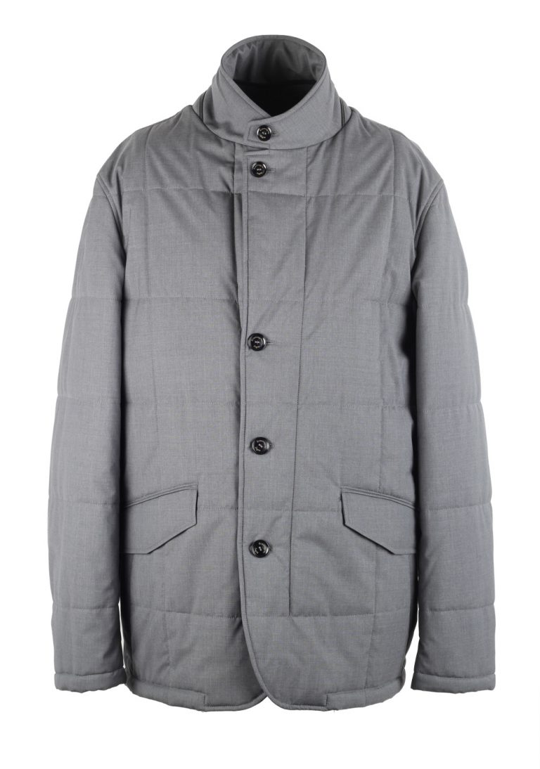 Ermenegildo Zegna Gray Trofeo Elements Parka Coat Size 56 / 46R U.S. - thumbnail | Costume Limité