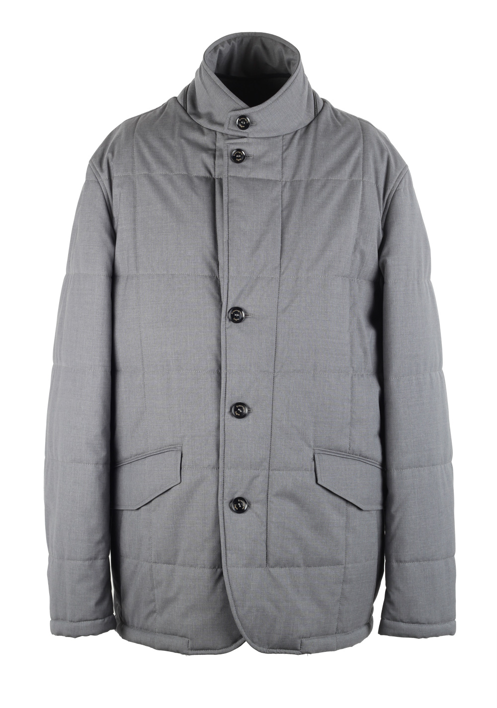 Ermenegildo Zegna Gray Trofeo Elements Parka Coat Size 56 / 46R U.S. | Costume Limité