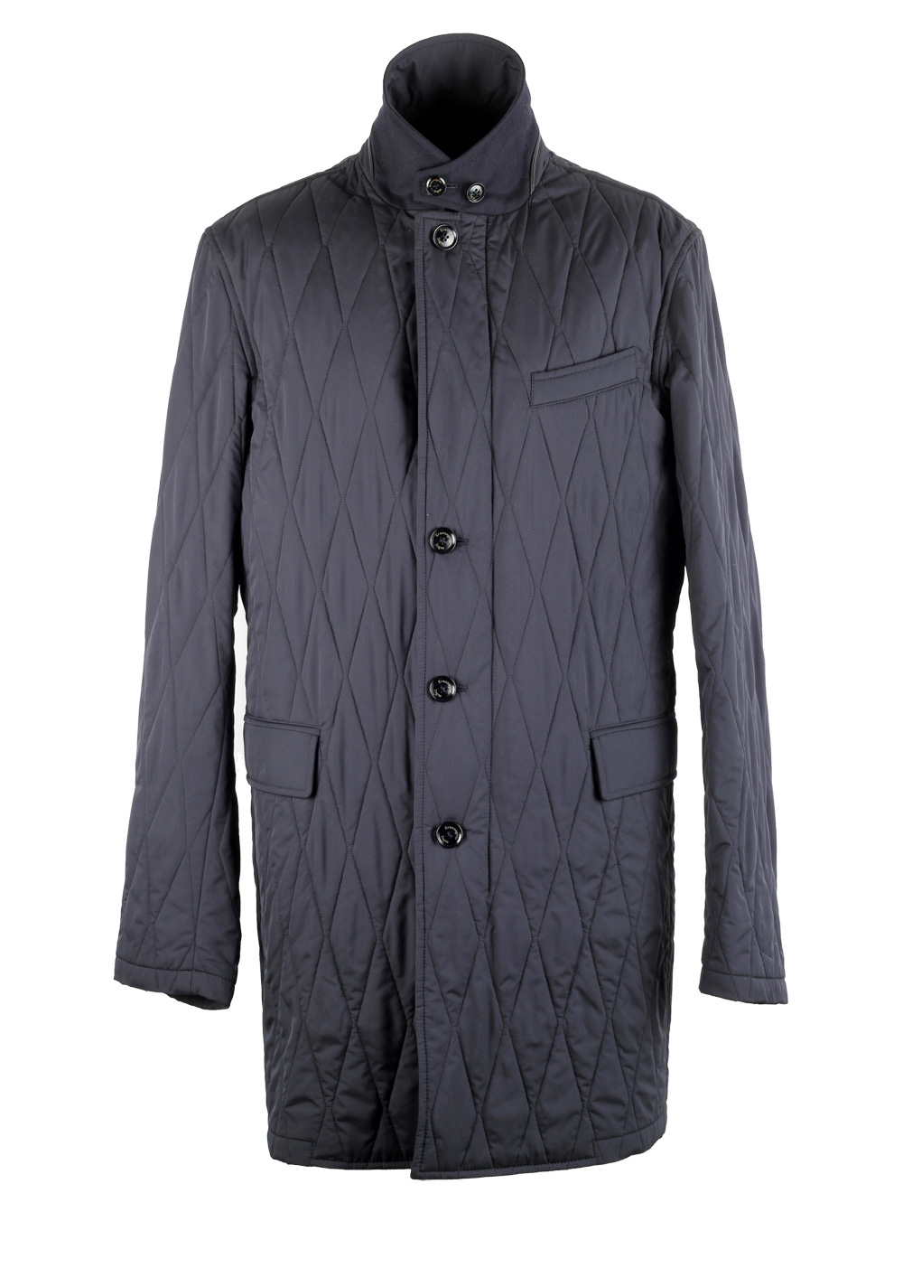 Ermenegildo Zegna Blue Rain Coat Size 52 42R U.S. Costume Limite