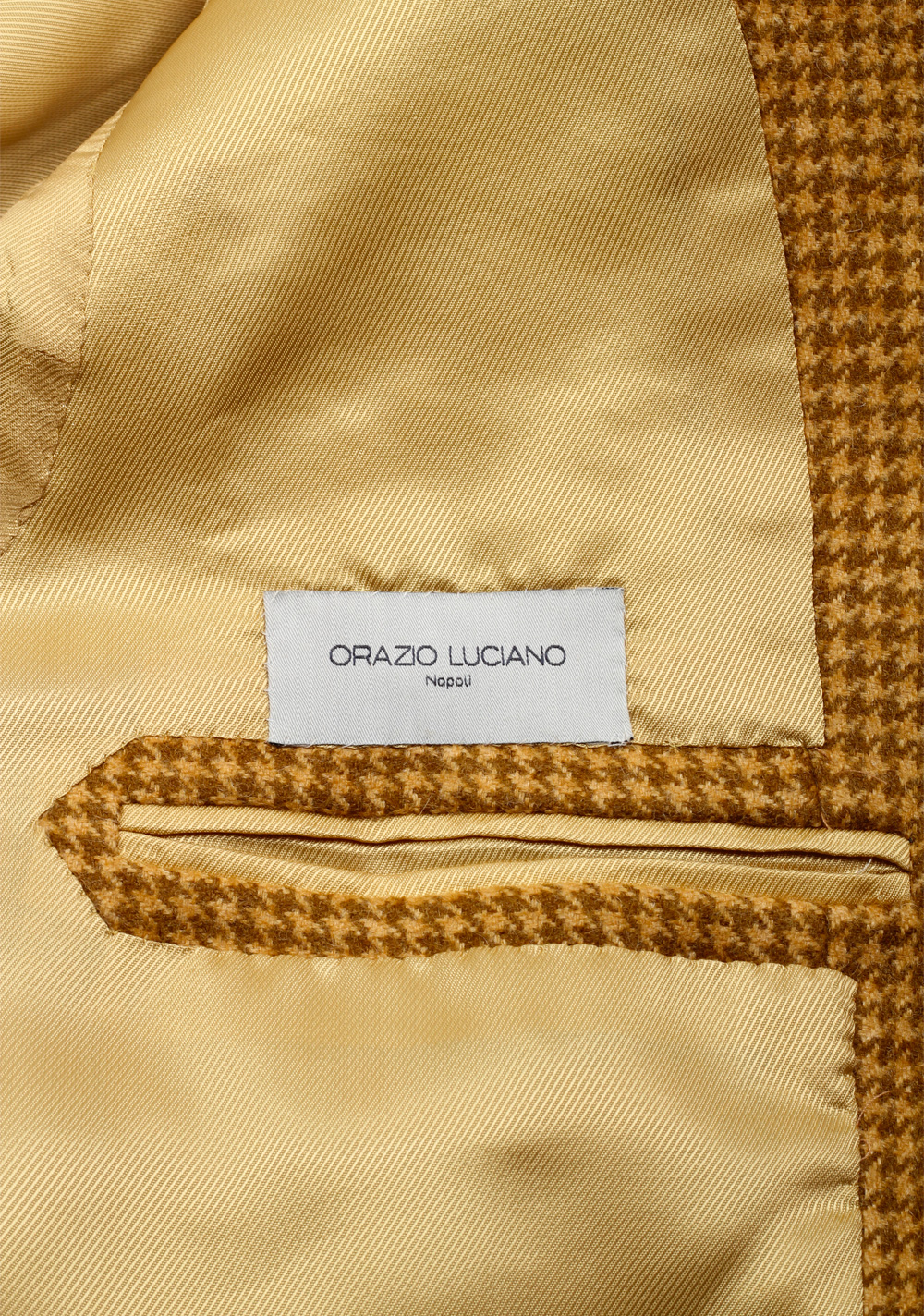 Orazio Luciano Mustard Houndstooth Sport Coat | Costume Limité