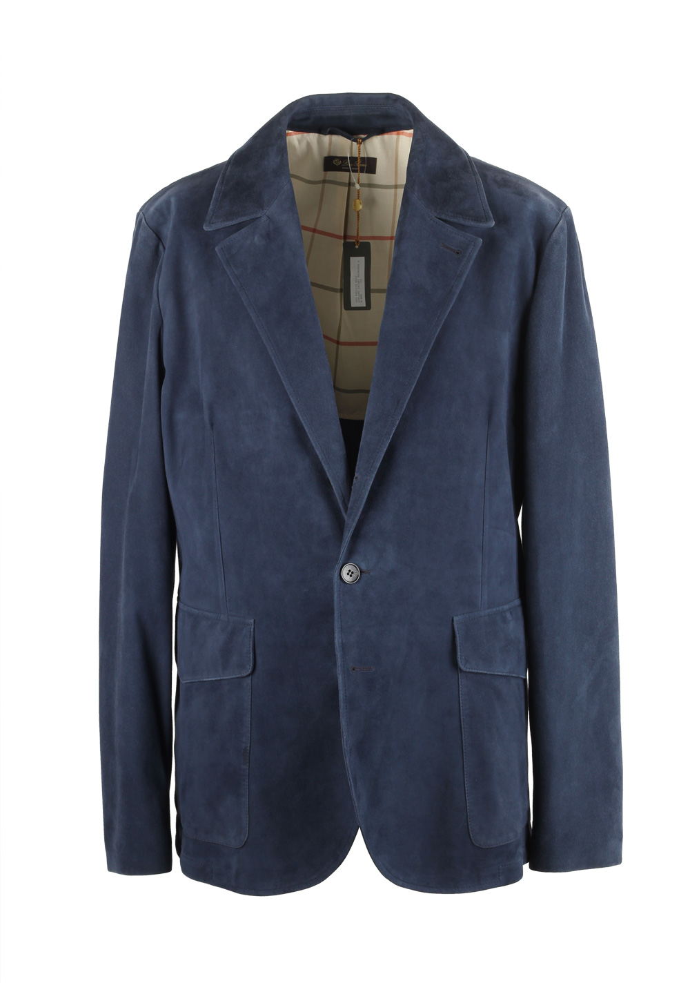 Loro Piana Blue Deer Leather Suede Sport Coat | Costume Limité