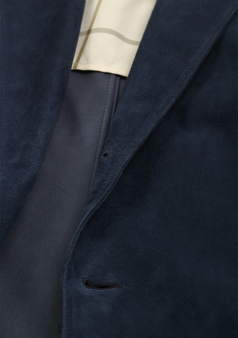 Loro Piana Blue Deer Leather Suede Sport Coat | Costume Limité