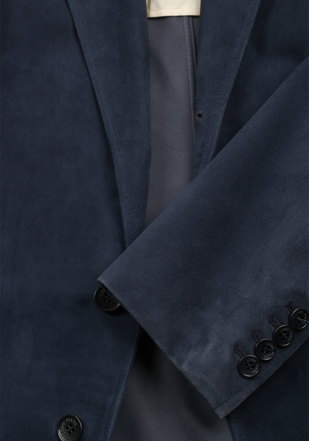 Loro Piana Blue Deer Leather Suede Sport Coat | Costume Limité