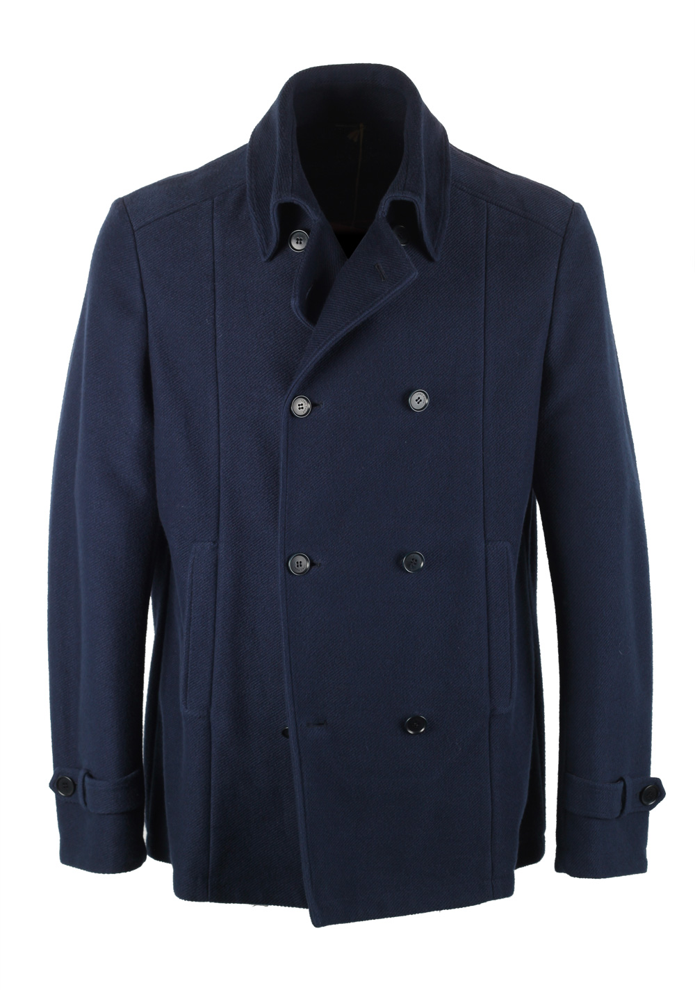 Loro Piana Blue Pea Coat Size XL Extra Large Outerwear | Costume Limité