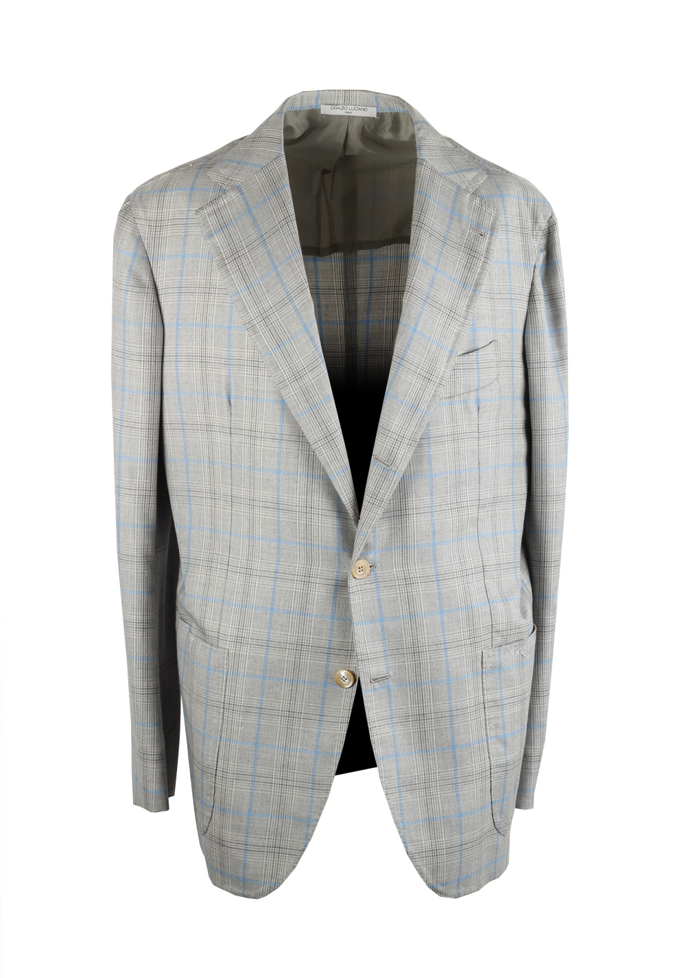 Orazio Luciano La Vera Gray Sport Coat Size 52 / 42R U.S. | Costume Limité