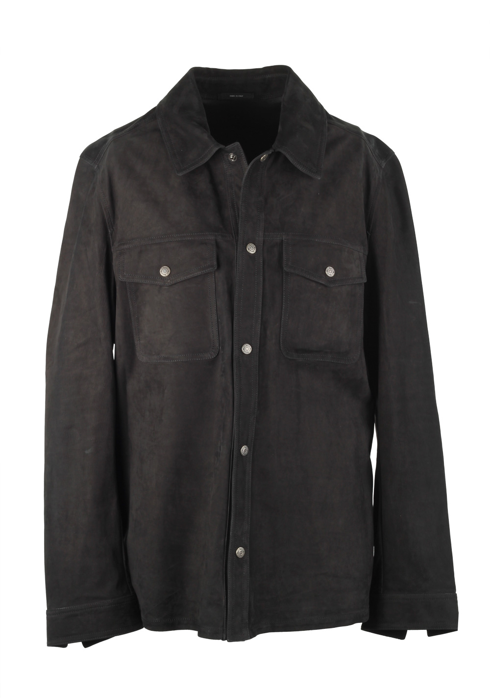 TOM FORD Black Leather Suede Jacket Coat Size 54 / 44R U.S. | Costume Limité