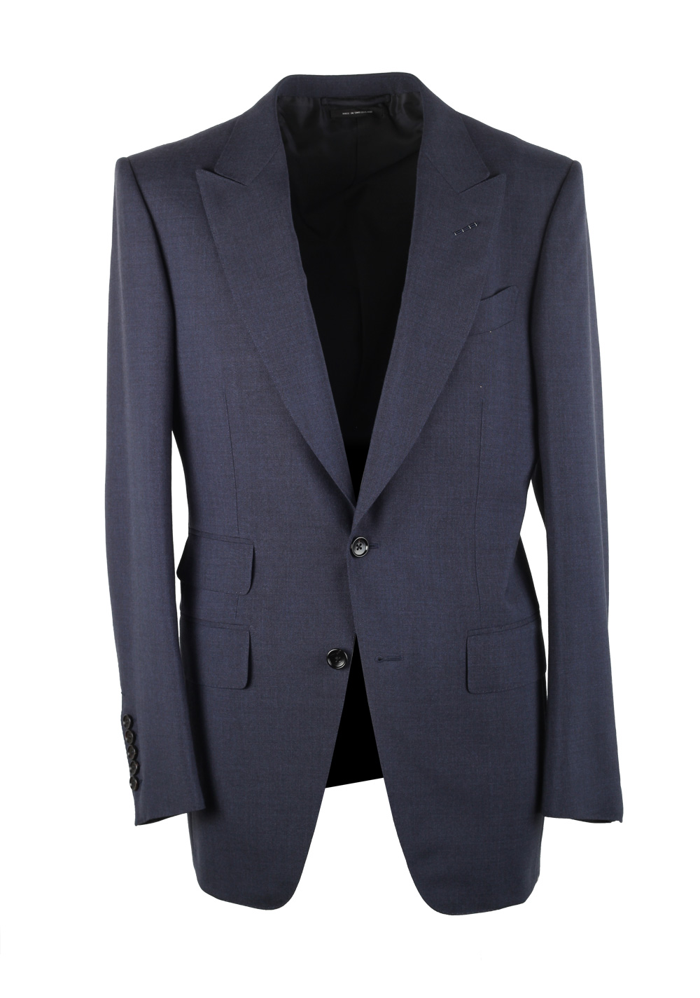TOM FORD Atticus Solid Blue Suit Size 46 / 36R U.S. | Costume Limité