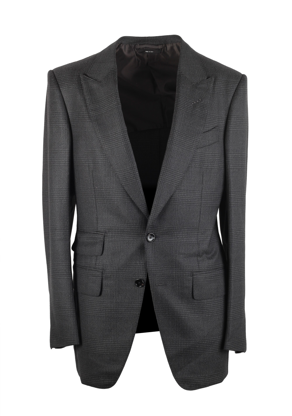TOM FORD Atticus Gray Checked Suit Size 46 / 36R . | Costume Limité